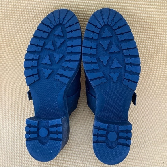 Crown Vintage Size 9m Black Mule Janis Clog Buckle Strap Slip-On Block H… - Picture 6 of 9